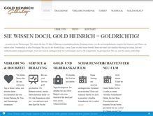 Tablet Screenshot of goldheinrich.de